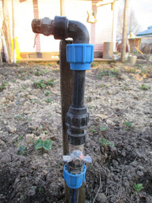 Виды централизованного садового водопровода из ПНД труб в СНТ
