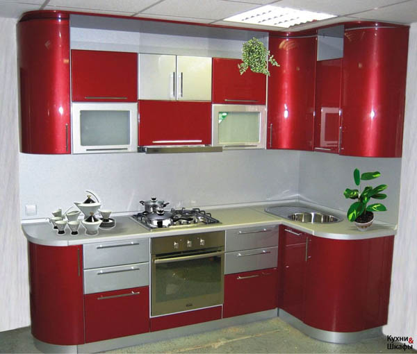 Кухня в красном цвете